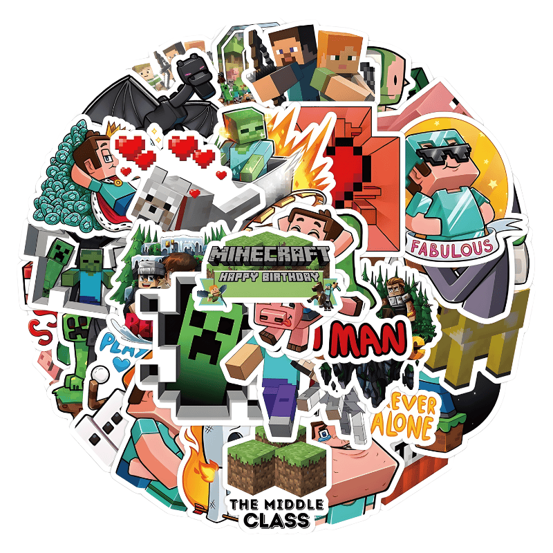 100 Unique Minecraft Stickers