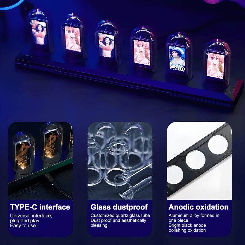 RGB LED Tube Clock