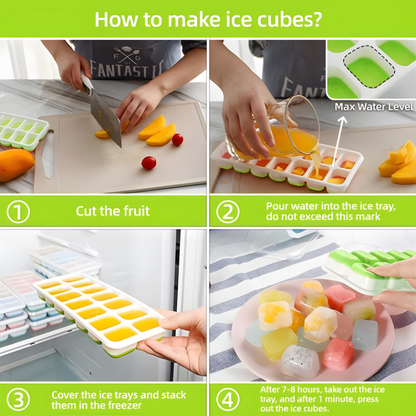 Silicone Ice Cube Trays